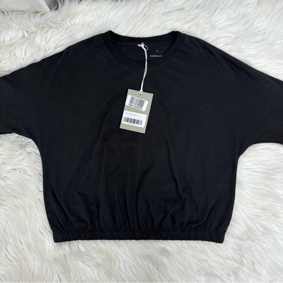 Everlane Women’s NWT Black‎ Organic Cotton The Bubble Tee S/C38 - Picture 6 of 10